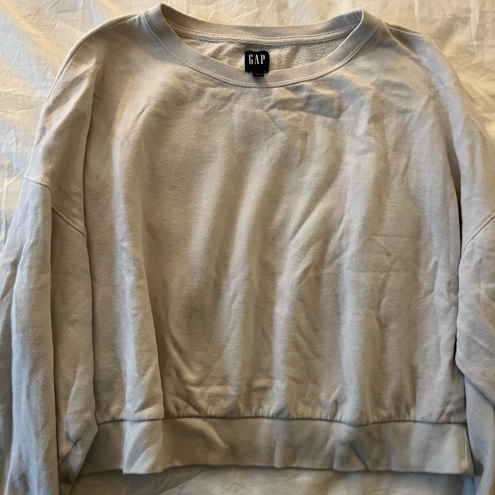 Women’s cropped crew neck Gap - cream